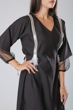 MOIS40030 4 Black Kaftan Dress
