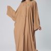 Sequins Embellished Beige Abaya