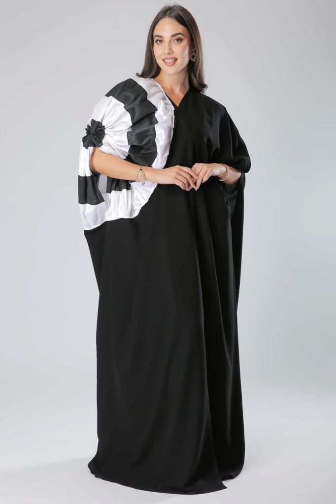 Modern Frilled Executive pant Abaya Black