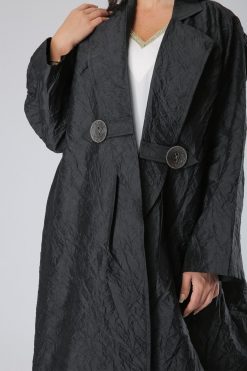 MOIS40005 4 Coat Style Black Abaya