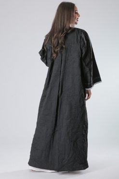MOIS40003 3 Trimmed Lace Tefta Abaya