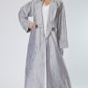 Silver Coat Style Abaya Dubai