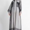 Long Shirt Style Sheer Abaya