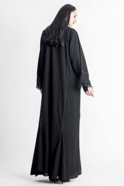 MOIAP60078 4 Shimmer Lace Abaya