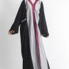 Color block Abaya with Pockets