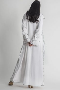 MOIAP60064 2 White Flayer Abaya