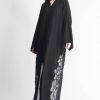 Floral Sheer Embroidery Abaya