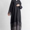 Organza Embroidery Abaya