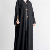 Brightside Contrast Piping Abaya