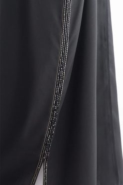 MOIAP60049 4 Borders Embroidered Abaya