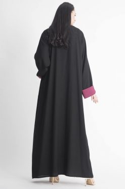 MOIAP60048 3 Shimmery Pockets Abaya