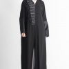 Front Fringe Bead Embroidery Abaya