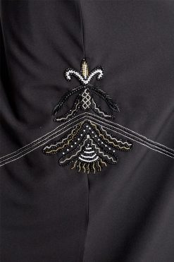 MOIAP60046 4 Black Embroidery Design Abaya