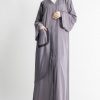 Thistle Embroidery Abaya