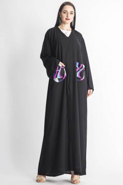 Colorful Pockets Abaya
