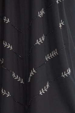 MOIAP60030 4 Decorative Bottom Embroidery Abaya