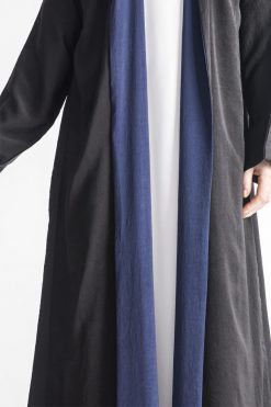 MOIAP60028 4 Blue Front Open Abaya