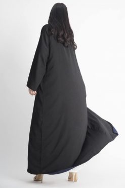 MOIAP60028 3 Blue Front Open Abaya