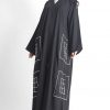 Square Embroidery Abaya