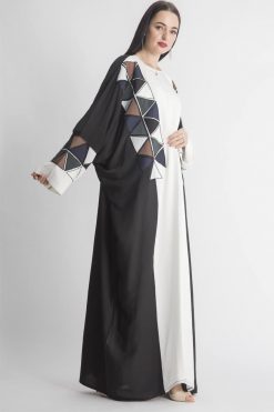 MOIAP60018 4 Geometrical Embroidery Abaya