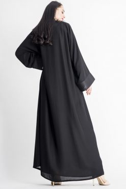MOIAP60016 3 Front Panel Embroidery Abaya