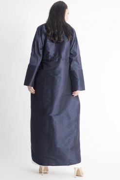 MOIAP60014 3 Blue Pocket Abaya