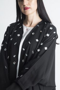 MOIAP60013 4 Crystal Diamond Abaya