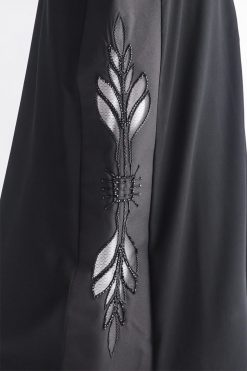 MOIAP60009 4 Mesh Embroidery Abaya