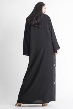 MOIAP60009 3 Mesh Embroidery Abaya