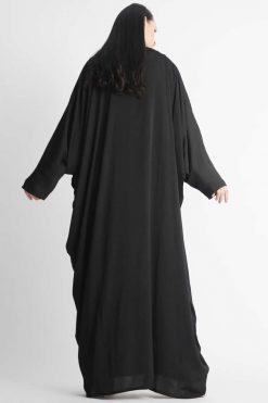 MOIAP60006 4 Gold & Sliver Stripes Abaya