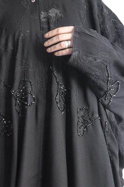 MOIAP60005 4 Embossed Embroidery Abaya