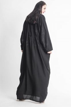 MOIAP60005 3 Embossed Embroidery Abaya