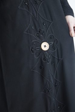 Sequin Button Embroidery Abaya 5 MOIAP60003 3 Sequin Button Embroidery Abaya