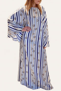 TFD JB 10009 3 Satin jalabiya -Marina