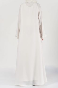 TFD CA 10044 8 OFF-White Abaya Dubai - Angel Abaya