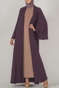 TFD CA 10030 4 Purple Abaya - Al Bahiya