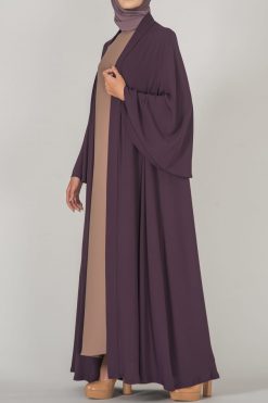 TFD CA 10030 3 Purple Abaya - Al Bahiya