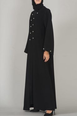 TFD BL 10023 3 Linen Open Abaya - Najla
