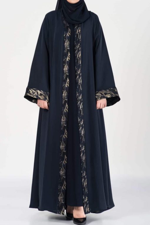 Navy Blue Wedding Abaya - Gharam