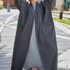Bisht Abaya Grey