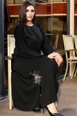 FBS 000073 4 Vintage Hanging Floral Abaya