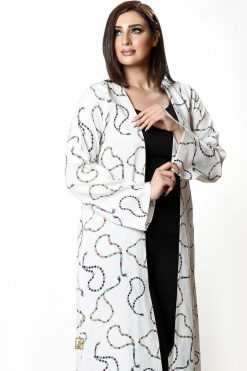 Linen White Abaya 6 FBS 000070 3 Linen White Abaya