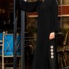 Rustic 4 Pink Flower Abaya