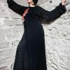 Embroidered Open Abaya - Akan