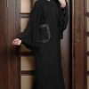 Rectangle Bow Abaya