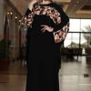 Peach Facets Abaya