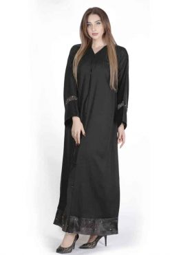 FBS 000001 4 Pearl white Abaya
