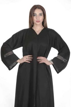 FBS 000001 3 Pearl white Abaya