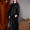 Piping Layered Black Abaya