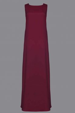 Burgundy Abaya Inner Slip Dress